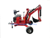 Manufacturer supply 360 rotation atv backhoe digger mini digger towable backhoe